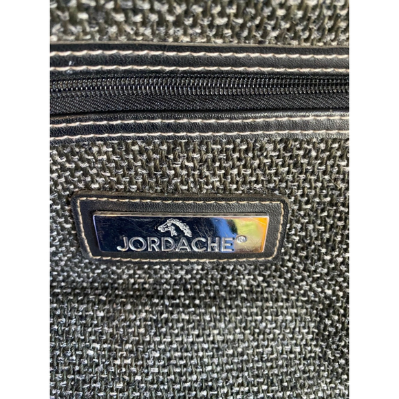 Vintage Jordache Tweed Carry On Travel Bag Old Money Classic Quiet Luxury Tote - Picture 4 of 10